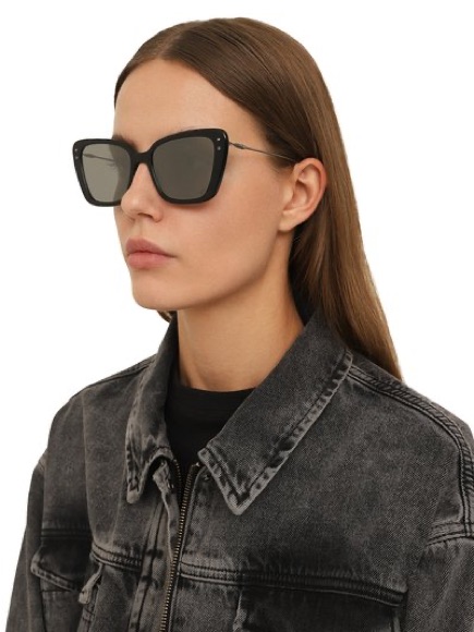 Dior Missdior B5i Black/Mirrored/Ruthenium Cat Eye Sunglasses